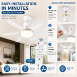 Dimmable LED Ceiling Fan Light