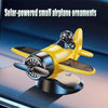 Solar Powered Rotating Airplane Dashboard Ornament