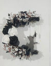 Crescent Moon Cat Halloween Wreath