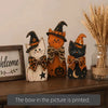 Retro Wooden Halloween Tabletop Decoration Set