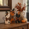 Retro Wooden Halloween Tabletop Decoration Set