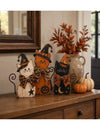 Retro Wooden Halloween Tabletop Decoration Set
