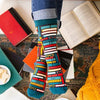 Funny Letter Block Men Crew Socks