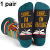 Funny Letter Block Men Crew Socks