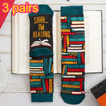 Funny Letter Block Men Crew Socks