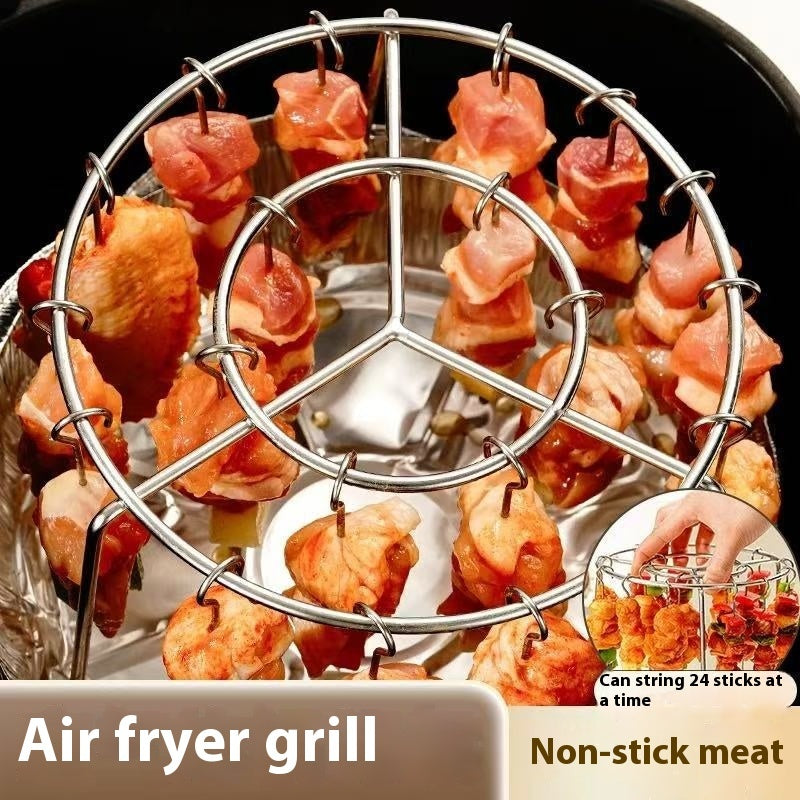 Air Fryer Universal Stainless Steel Vertical Grill Rack - Big Cart Sky
