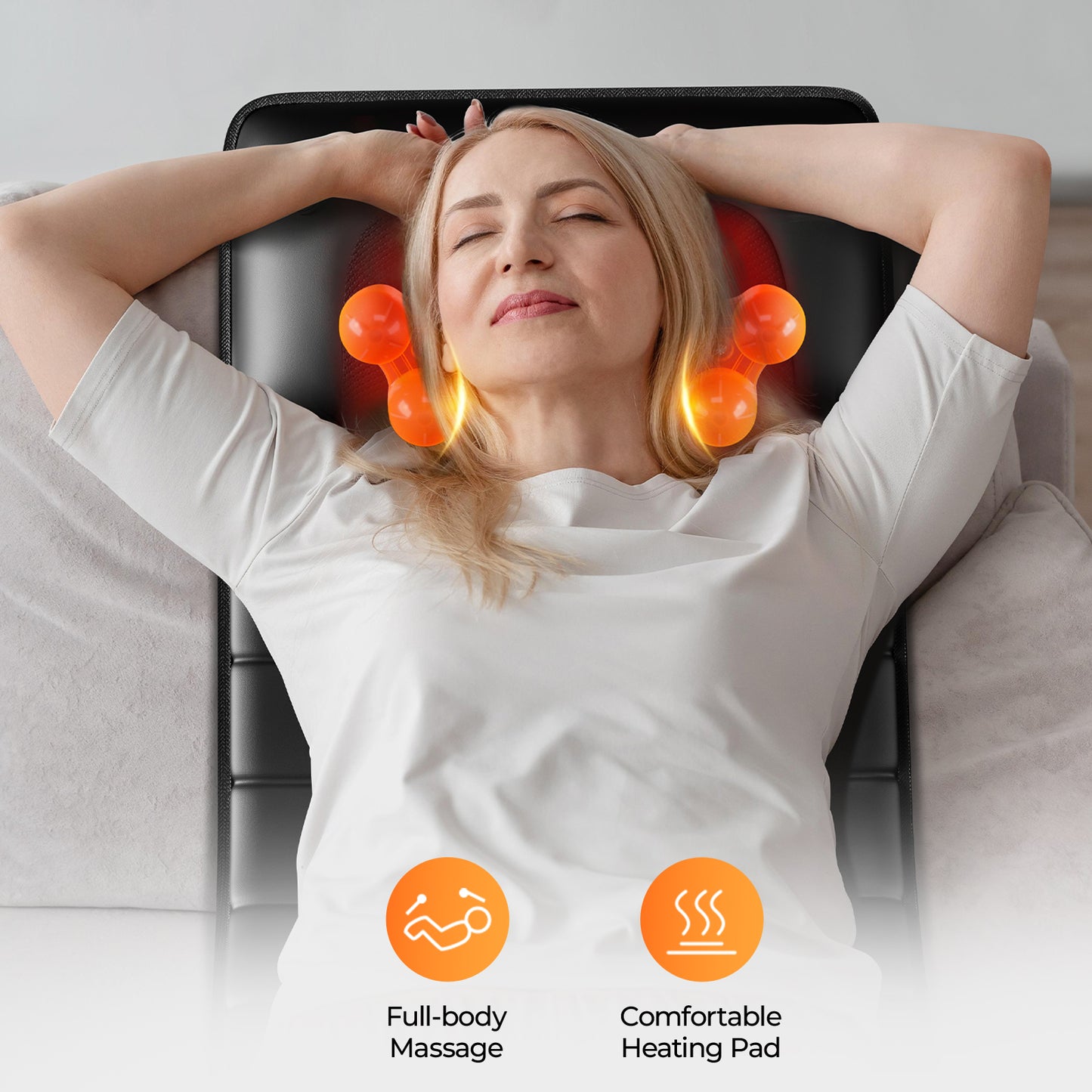 Amazon Restricted Products  Foldable Massage Mattress Controller With Smart Heating And Timer, Perfect For Full-body Relaxation At Home, Portable And Convenient For Home Use - Big Cart Sky