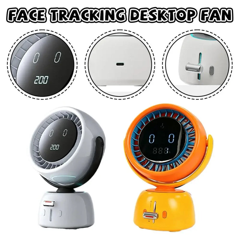 Portable Face Tracking Desktop Fan