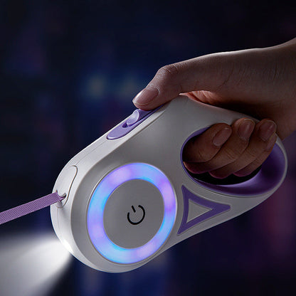Plonique™ Retractable Dog Leash With Spotlight - Big Cart Sky
