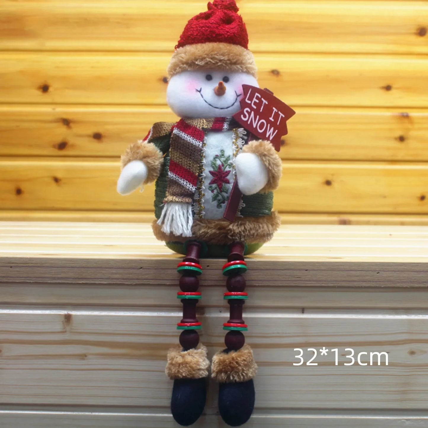 Christmas Decoration Doll Xmas Santa Elk Snowman 18" Soft Flannel Ornaments Home Festive Party Xmas Tree Exquisite Decor Gift