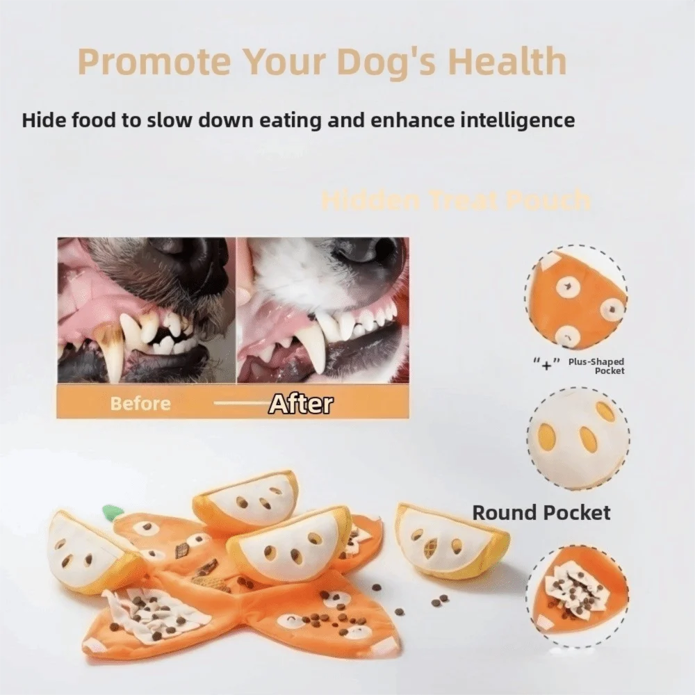 OrangeQuest™ Hide-and-Seek Toy 🍊🐾 Sniff. Search. Smile. - Big Cart Sky