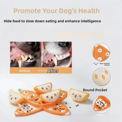 OrangeQuest™ Hide-and-Seek Toy 🍊🐾 Sniff. Search. Smile. - Big Cart Sky