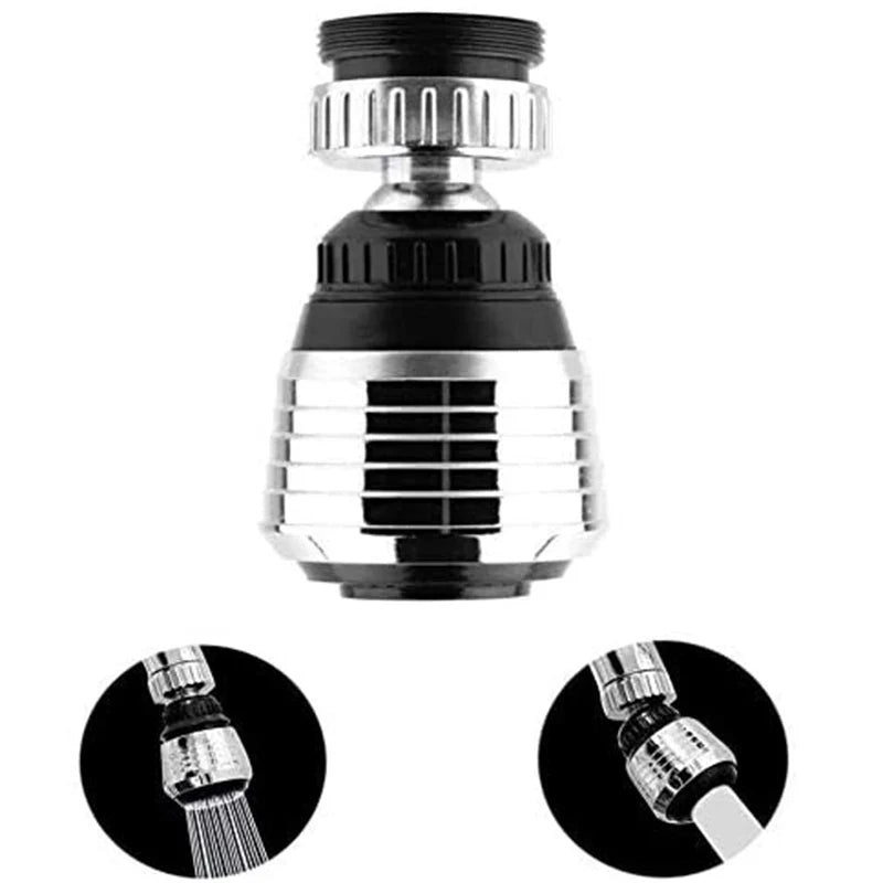 Kitchen Stainless Steel Faucet Sprinkler Water-saving Device Lengthening Rotating Splash Proof Sprinkler Spray Extender Bubbler - Big Cart Sky