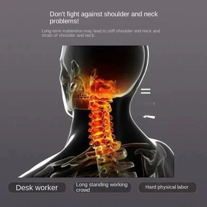 Cervical Support Orthopedic Neck Pillow with 3D Massage & Antibacterial Breathable Mesh - Big Cart Sky