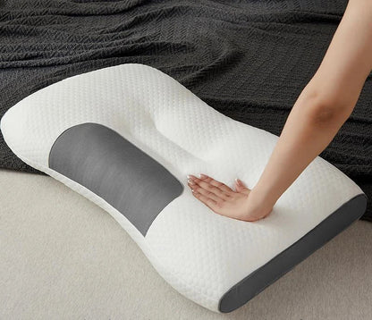 Cervical Support Orthopedic Neck Pillow with 3D Massage & Antibacterial Breathable Mesh - Big Cart Sky