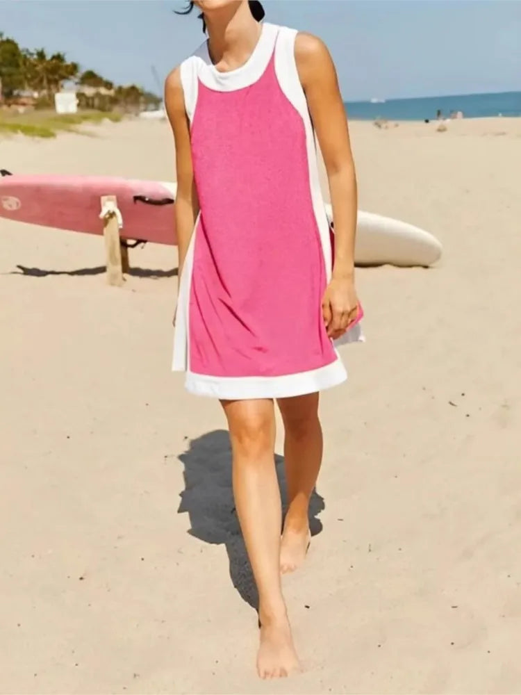 Versatile Vibe: Sleeveless Top & Skirt/Shorts Set - Big Cart Sky