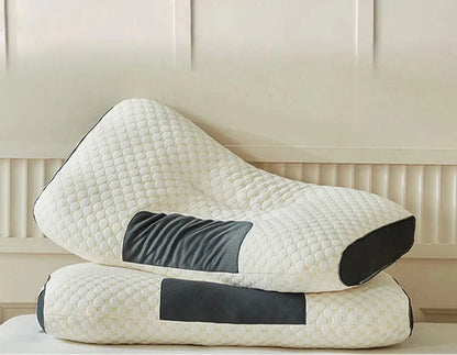 Cervical Support Orthopedic Neck Pillow with 3D Massage & Antibacterial Breathable Mesh - Big Cart Sky