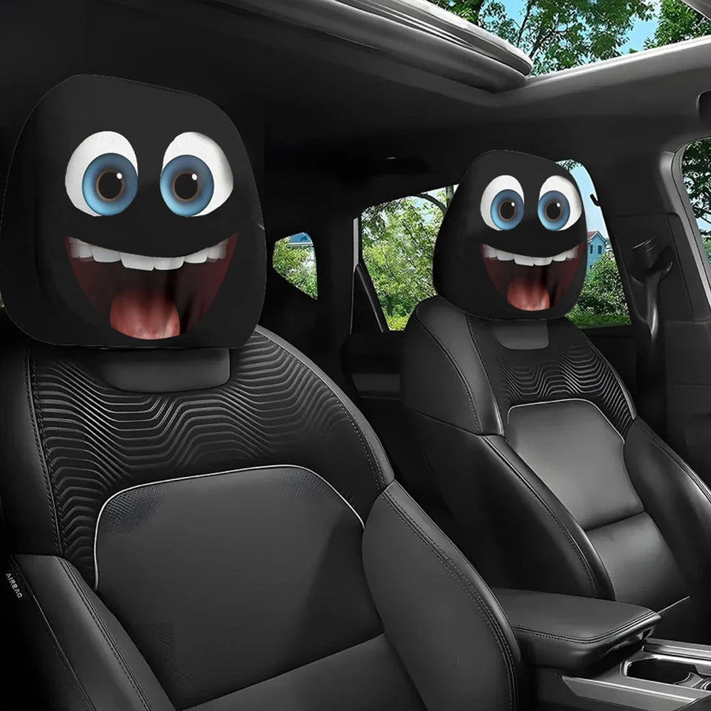 ⏳Limited-time 50% off⏰Spooky Red Eye Car Headrest Cover👁️‍🗨️🚗