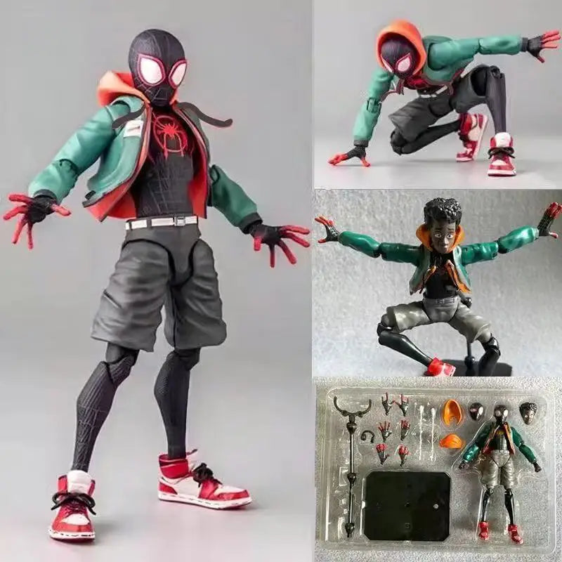 Sv Action Spiderman Miles Morales Action Figure Collection Sentinel Marvel Spider-Man Into the Spider Verse Figures Model Toys