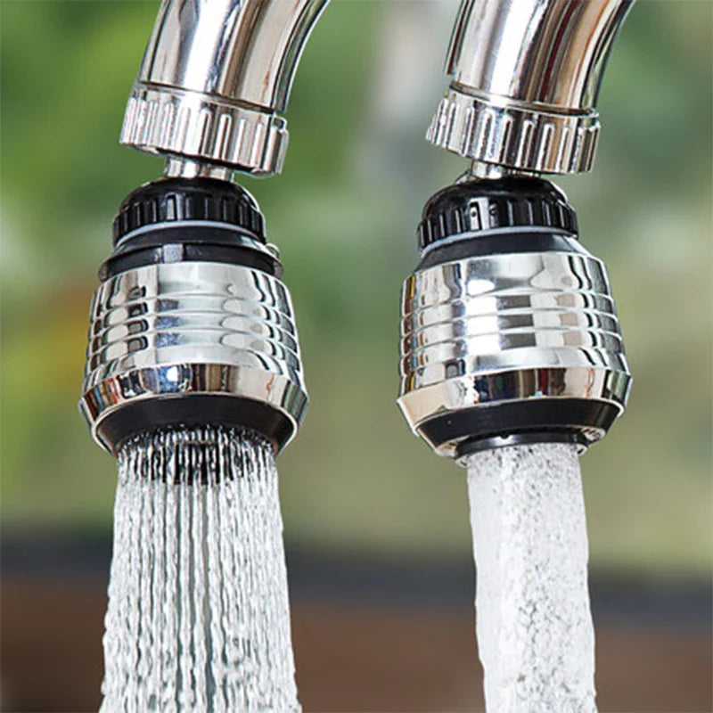 Kitchen Stainless Steel Faucet Sprinkler Water-saving Device Lengthening Rotating Splash Proof Sprinkler Spray Extender Bubbler - Big Cart Sky