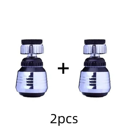 Kitchen Stainless Steel Faucet Sprinkler Water-saving Device Lengthening Rotating Splash Proof Sprinkler Spray Extender Bubbler - Big Cart Sky