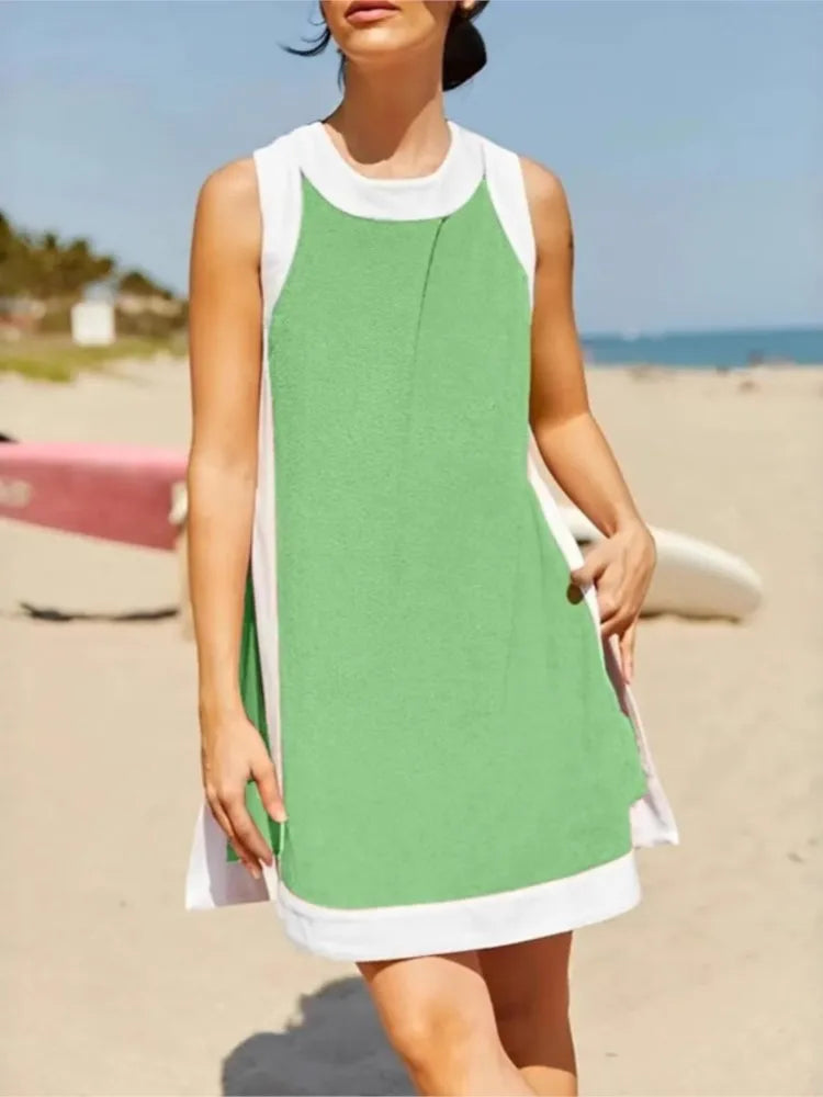 Versatile Vibe: Sleeveless Top & Skirt/Shorts Set - Big Cart Sky