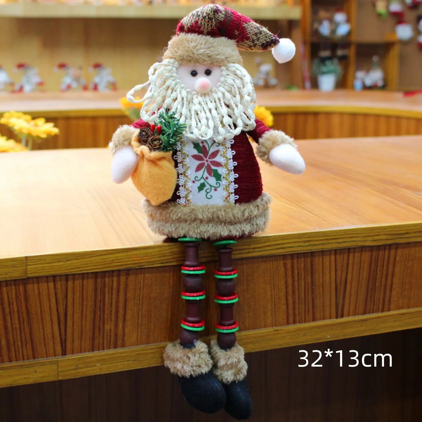 Christmas Decoration Doll Xmas Santa Elk Snowman 18" Soft Flannel Ornaments Home Festive Party Xmas Tree Exquisite Decor Gift