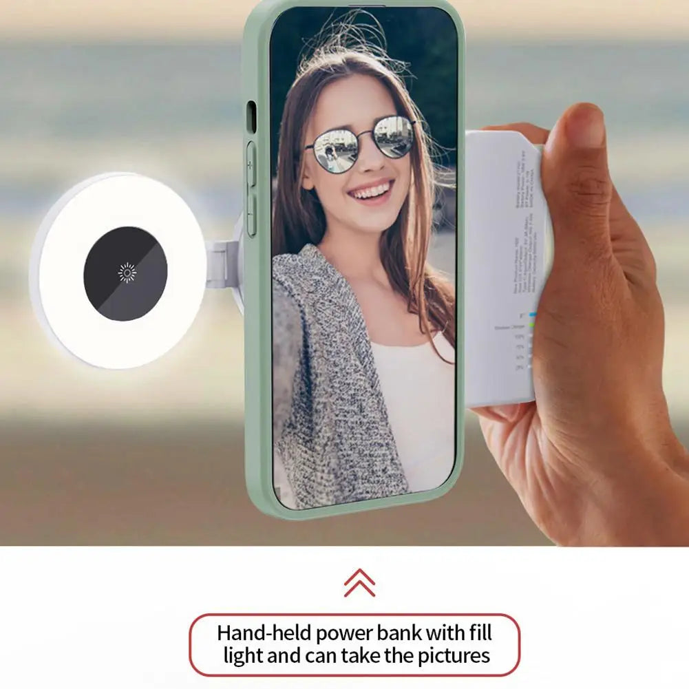 Glow & Snap: 3-in-1 Magnetic Selfie Light - Big Cart Sky