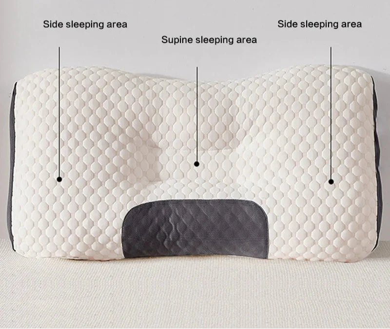 Cervical Support Orthopedic Neck Pillow with 3D Massage & Antibacterial Breathable Mesh - Big Cart Sky