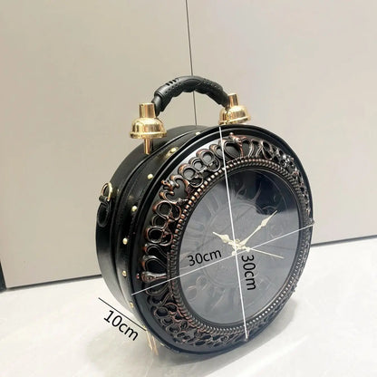 TimeLuxe™ Clock Bag ⏰👜 — Timeless Fashion, Everyday Elegance