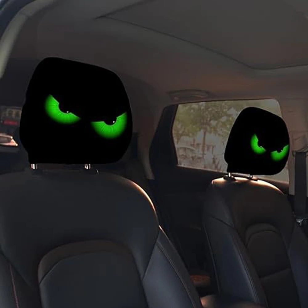 ⏳Limited-time 50% off⏰Spooky Red Eye Car Headrest Cover👁️‍🗨️🚗
