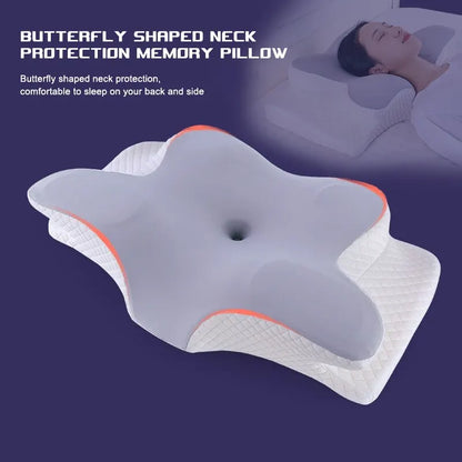Butterfly Shape Memory Foam Pillow - Big Cart Sky