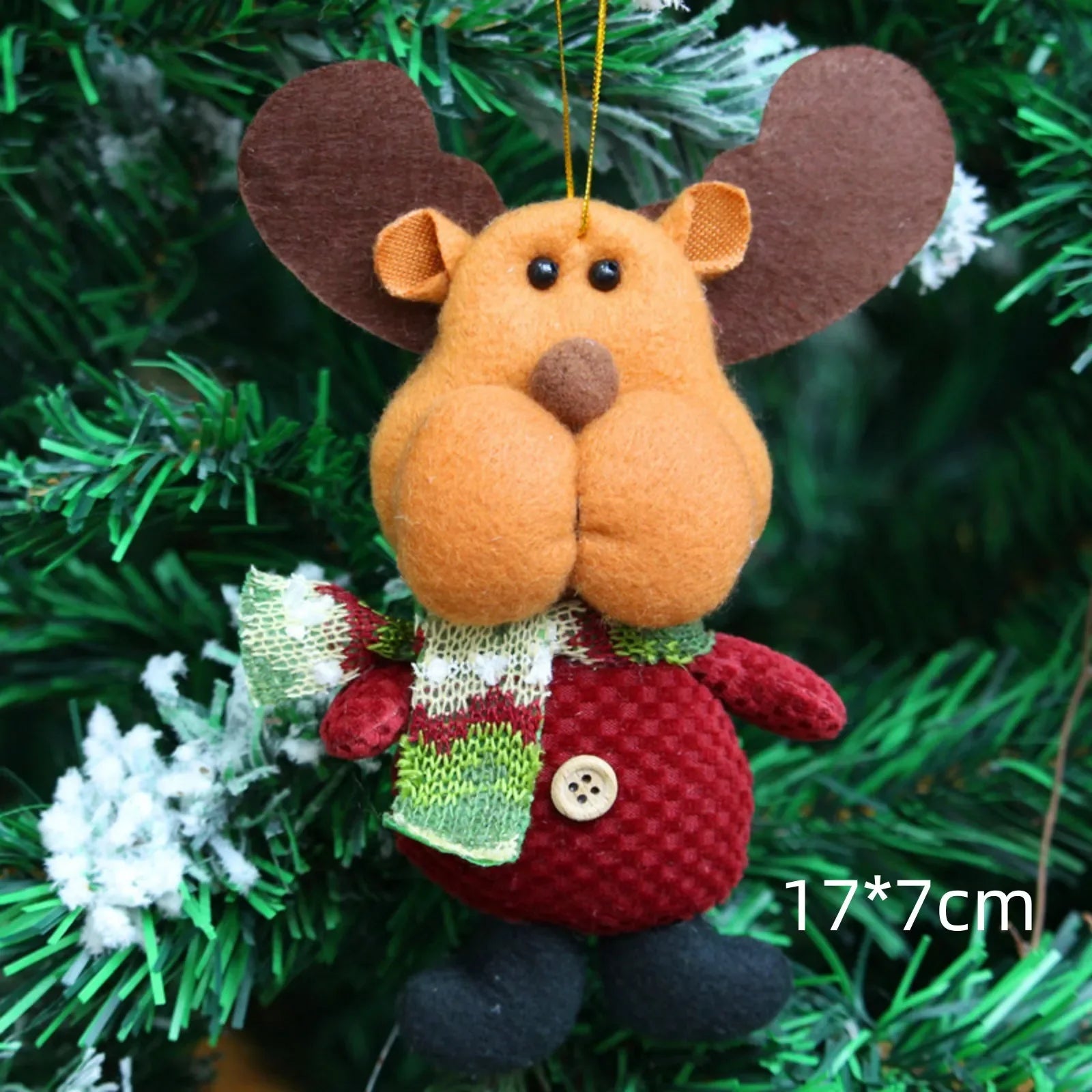 Christmas Decoration Doll Xmas Santa Elk Snowman 18" Soft Flannel Ornaments Home Festive Party Xmas Tree Exquisite Decor Gift - Big Cart Sky