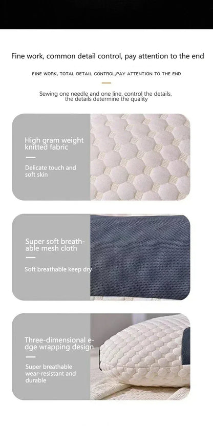 Cervical Support Orthopedic Neck Pillow with 3D Massage & Antibacterial Breathable Mesh - Big Cart Sky