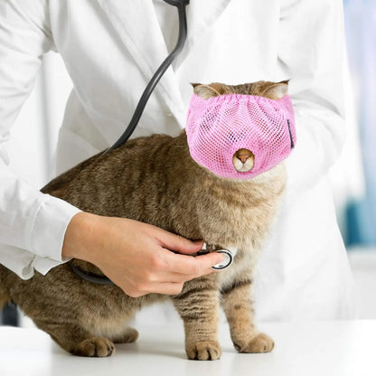 Breathable Cat Muzzle – Stress-Free Grooming & Vet Visits! - Big Cart Sky