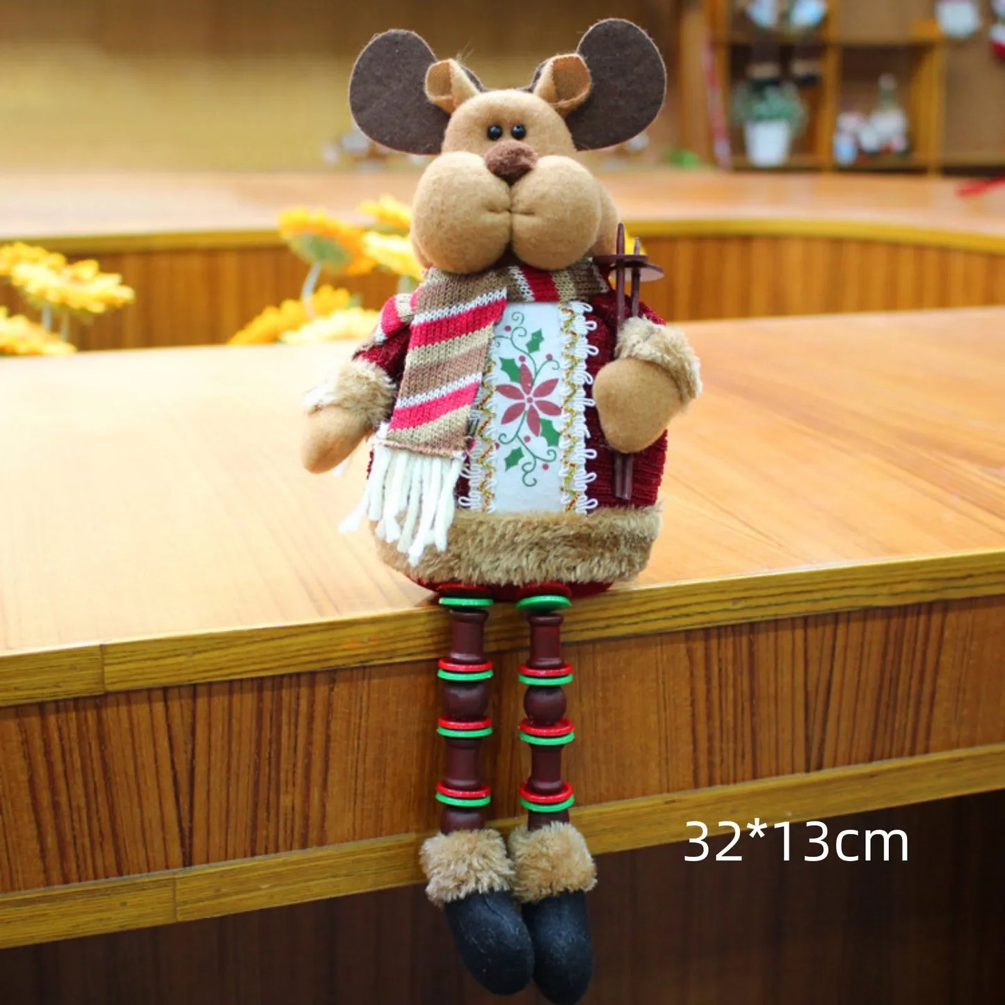 Christmas Decoration Doll Xmas Santa Elk Snowman 18" Soft Flannel Ornaments Home Festive Party Xmas Tree Exquisite Decor Gift