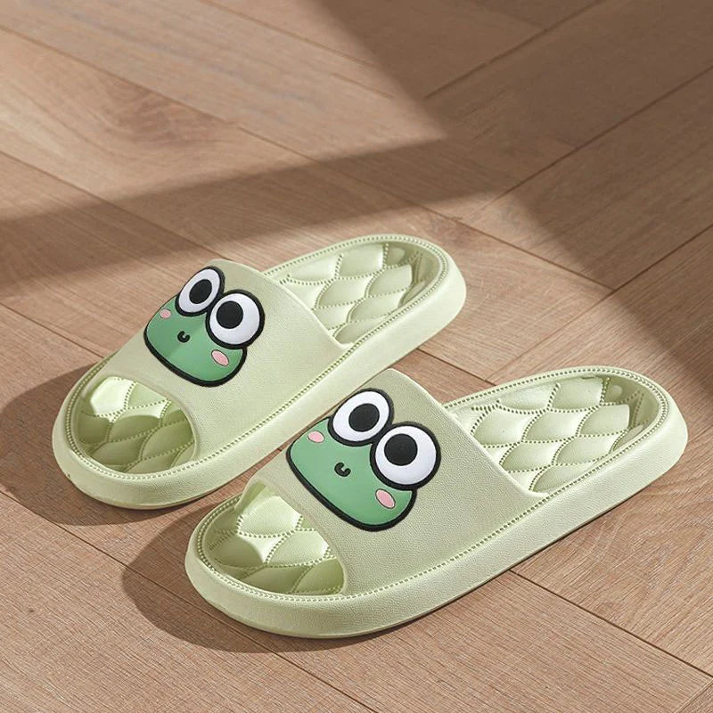 Cartoon Frog Slides - Big Cart Sky