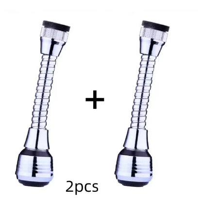 Kitchen Stainless Steel Faucet Sprinkler Water-saving Device Lengthening Rotating Splash Proof Sprinkler Spray Extender Bubbler - Big Cart Sky