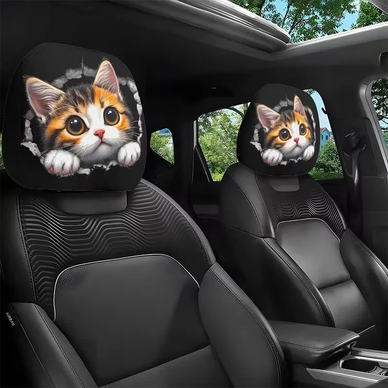 ⏳Limited-time 50% off⏰Spooky Red Eye Car Headrest Cover👁️‍🗨️🚗