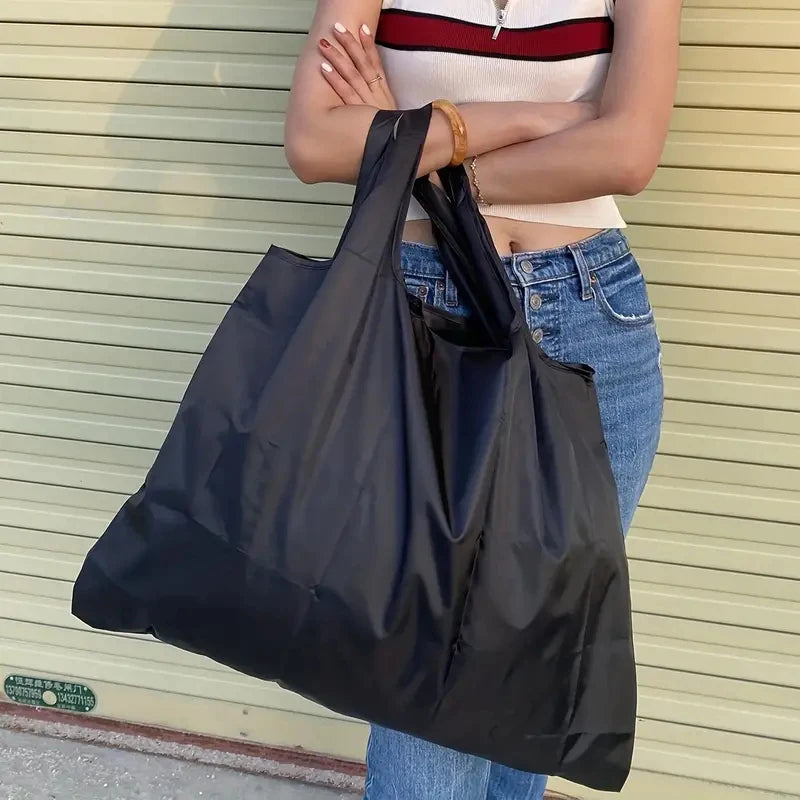 Eco-Friendly Handbag Tote With Large Waterproof Storage For Grocery Hauls - Big Cart Sky