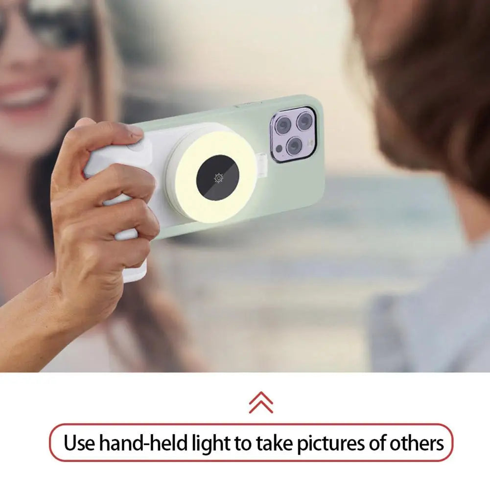 Glow & Snap: 3-in-1 Magnetic Selfie Light - Big Cart Sky
