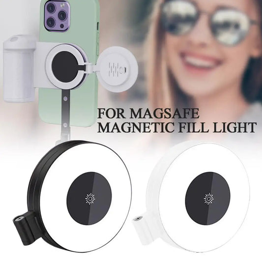 Glow & Snap: 3-in-1 Magnetic Selfie Light - Big Cart Sky
