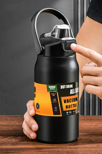 Thermos Portable Stainless Steel Thermal Mug Tumbler Vacuum Flask - Big Cart Sky
