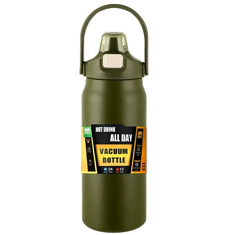 Thermos Portable Stainless Steel Thermal Mug Tumbler Vacuum Flask - Big Cart Sky
