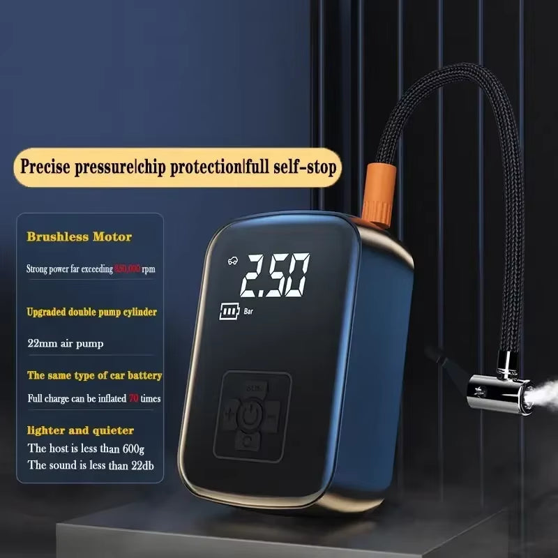 InflatePro: Wireless Car & Bike Air Compressor Tire Inflator