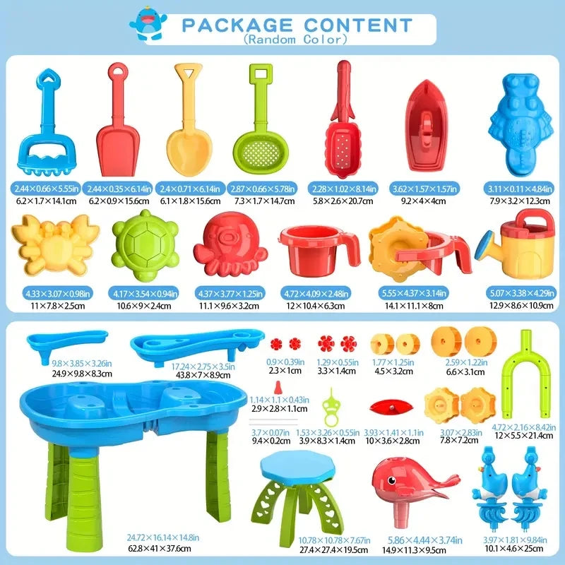 Kids' Fun Beach Play Table