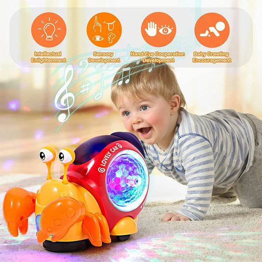 Dancing Light-Up Crab Toy