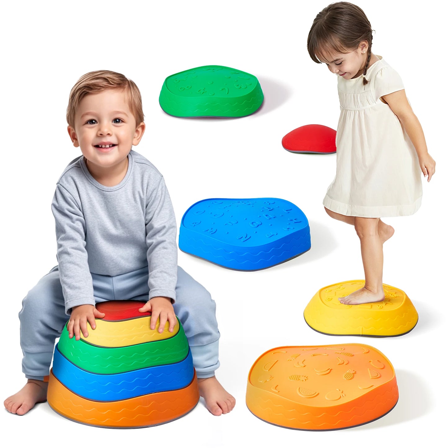 Colorful Balance Stepping Stones
