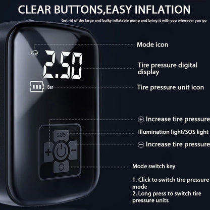 Versatile Electric Tire Pump