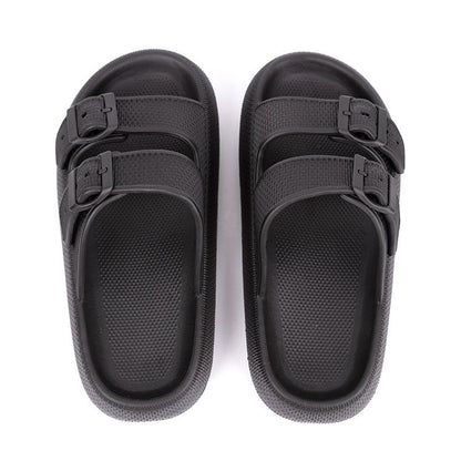 Comfy Buckle Platform Sandals